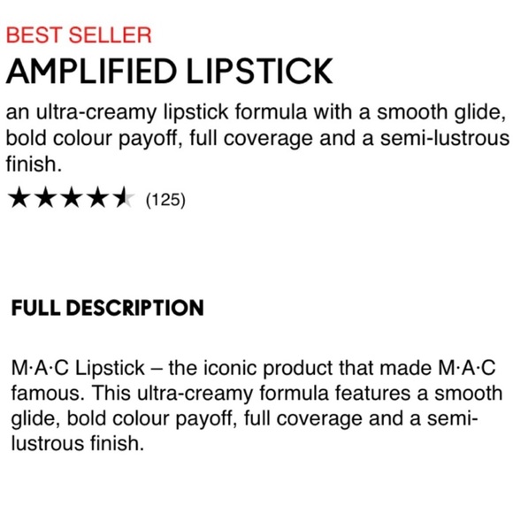 MAC Amplifed Creme Lipstick Saint Germain - Picture 16 of 16